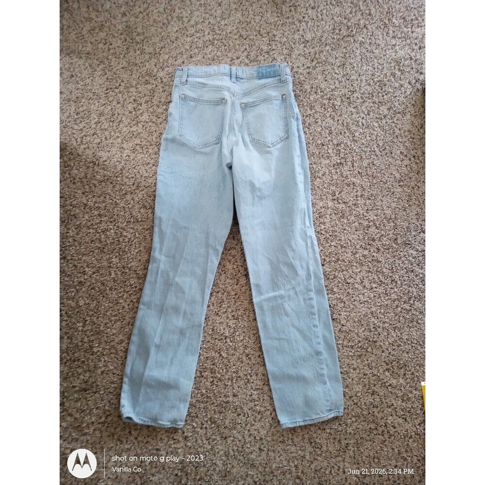 Abercrombie & Fitch The 90s Straight Ultra High Rise Jeans Blue 27 Small Regular - Picture 6 of 10
